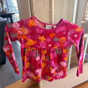 The Children's Place Pink and Orange Floral Long Sleeve Tee